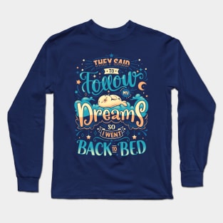 Back To Dreaming - Sleeping Baby Seal Long Sleeve T-Shirt